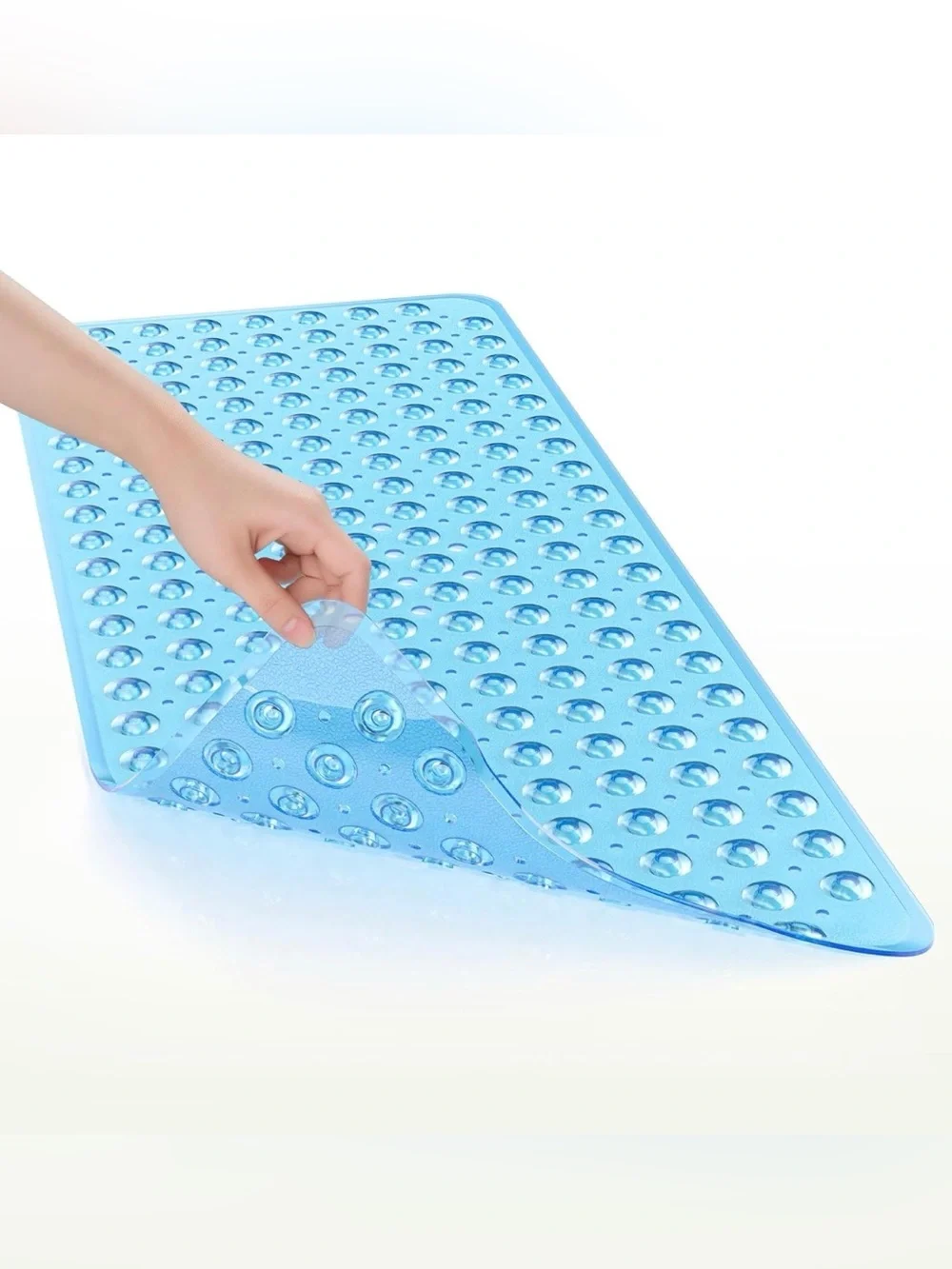 Bathtub Mat Shower Stall Mats with Suction Cups and Drain Holes, Non Slip Mat